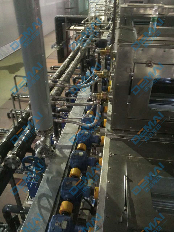 锥齿轮转向箱应用于橡塑设备